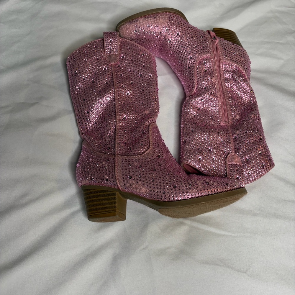 Sparkly Pink Kids Boots